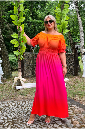 SALE! Fenomenalna suknia OMBRE M-34 piękne kolory