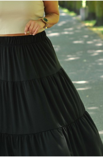 Czarna klasyczna, długa spódnica