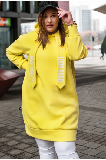 BIANCA - Przepiękna bluzo-tunika w kolorze żółtym