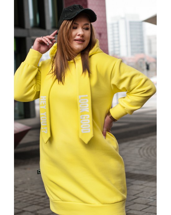 BIANCA - Przepiękna bluzo-tunika w kolorze żółtym