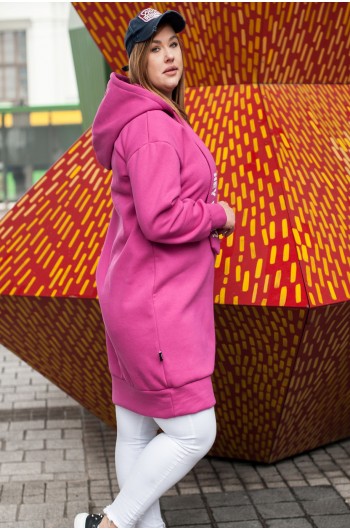 BIANCA - Olśniewająca bluza ala tunika w kolorze fuksja