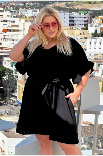 FAUSTINA - Zniewalająca sukienka w pięknym kolorze czarnym