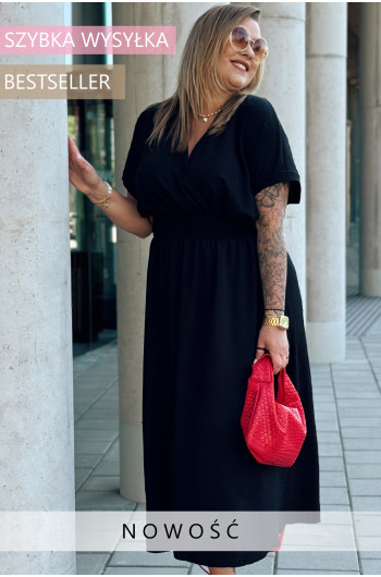 ISAIA - Długa sukienka z dekoltem z odkrytymi plecami w kolorze...