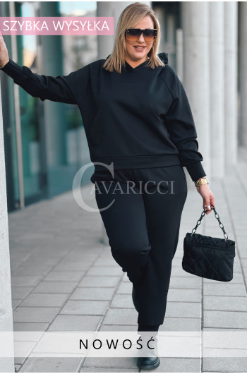 CORATO - Markowy dres Cavricci oversize bluza z kapturem i...