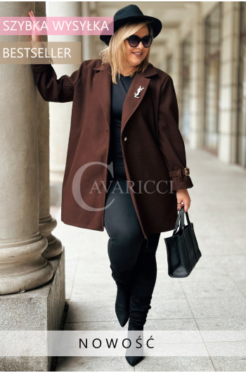 PANDORA – płaszcz, który zachwyca detalem BROSZKA W ZESTAWIE...