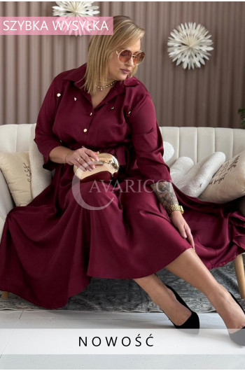 FIORELLA - Elegancka i szykowana satynowa szmizjerka w kolorze...