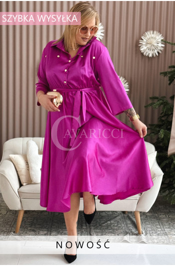 FIORELLA - Elegancka i szykowana satynowa szmizjerka w kolorze...