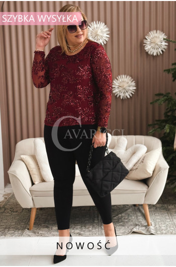 SERAFINA - Bluzka z koronki gipura, kobiecy wdzięk w kolorze...