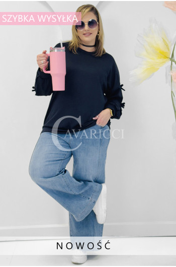 BELLA - klasyczna bluza z kokardkami, łącząca modę i komfort w...