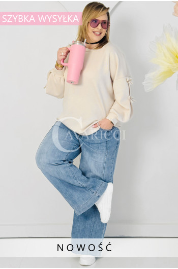 BELLA - klasyczna bluza z kokardkami, łącząca modę i komfort w...