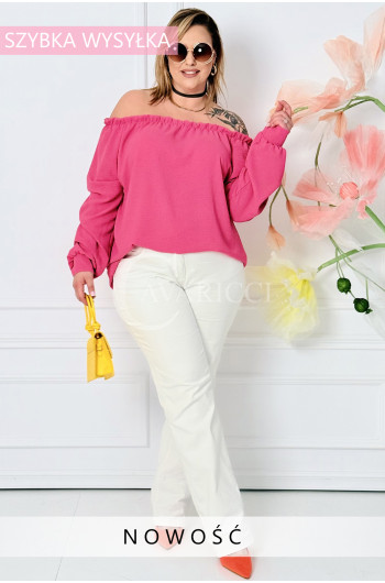 AMORE - kobieca romantyczna, wiosenna hiszpanka w kolorze różowym