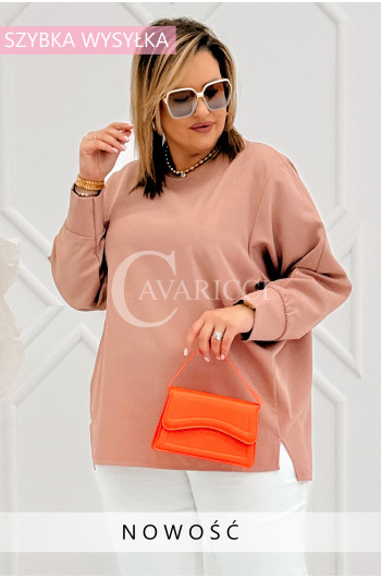 LUNA - elegancka szykowna bluzka w kolorze łososiowym