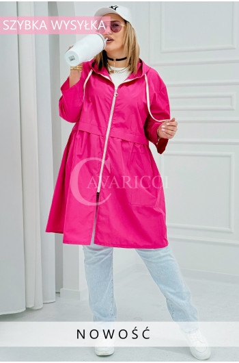 ALMIRA - Wiosenna wiatrówka o prostym kroju z kapturem i...