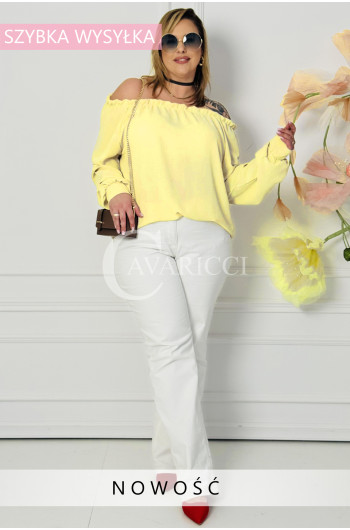 AMORE - kobieca romantyczna, wiosenna hiszpanka w kolorze żółtym