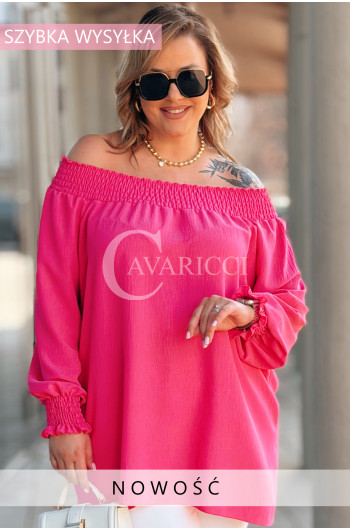 HERA - Klasyczna hiszpanka ze ściągaczem w kolorze fuksji