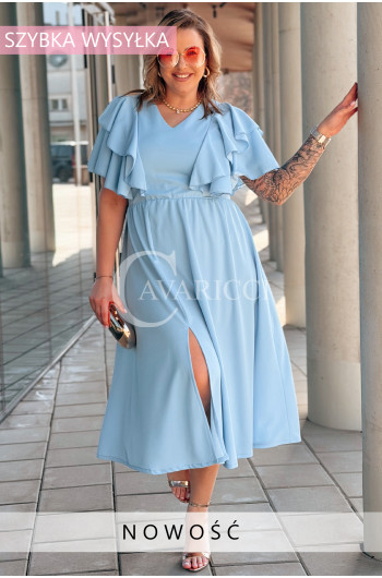 AURELIA – sukienka elegancka w romantycznym wydaniu z falbankami...