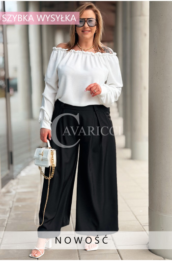 Spodnie ZANETTA – Zjawiskowe Szerokie Nogawki z Wysokim Stanem w...