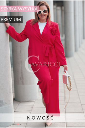 Garnitur VITTORIA Premium – Wiązana Marynarka na Podszewce z...