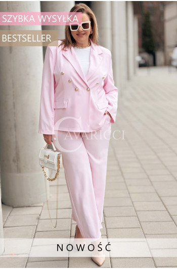 Garnitur STELLA Premium – Złote Guziki, Poduszki na Ramionach w...