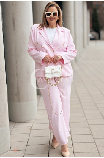 Garnitur STELLA Premium – Złote Guziki, Poduszki na Ramionach w...