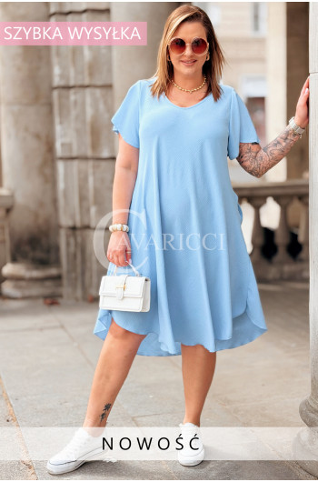 Nowość! Sukienka ELENA – Letni Luz, Asymetryczny Dół i Kieszenie...