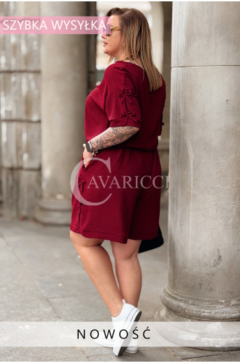 Komplet LORELLA – Luźny Letni Zestaw z Uroczymi Kokardkami Kolor...