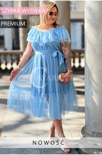Sukienka PRINCESSA Premium – Zjawiskowy Tiul i Zmysłowa Hiszpanka...