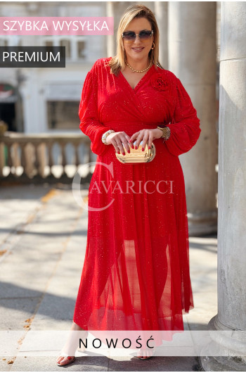 Sukienka VINCENZA Premium – Błyszczący Tiul i Zjawiskowy Efekt...