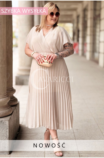Zwiewna Sukienka VOLTERRA – Modelujący Fason, Który Wyszczupla...
