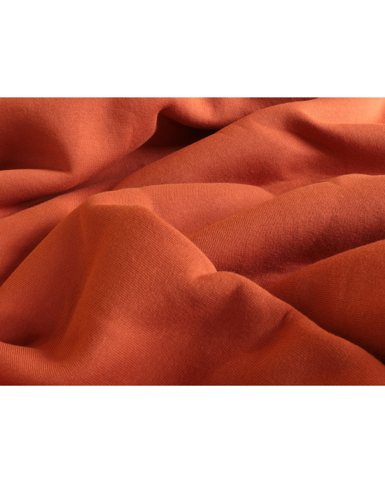 Materiał - kolor camel/rudy dresówka drapana