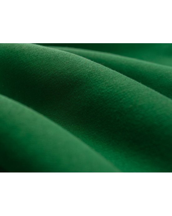 Tkanina zieleń butelkowa - dresówka drapana