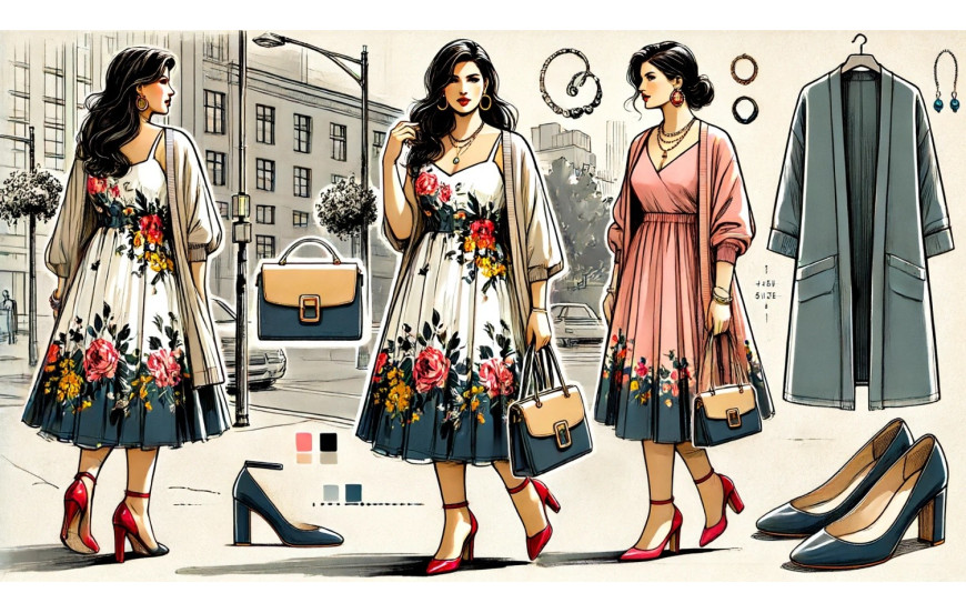 Sukienki w kwiaty plus size, czyli nowości od Cavaricci