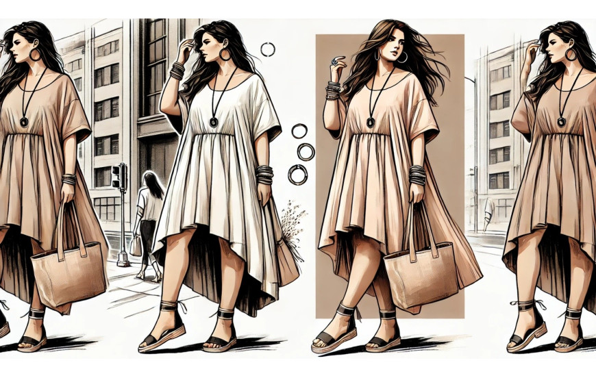 Asymetria w modzie: jak nosić sukienki asymetryczne plus size dla najlepszego efektu?